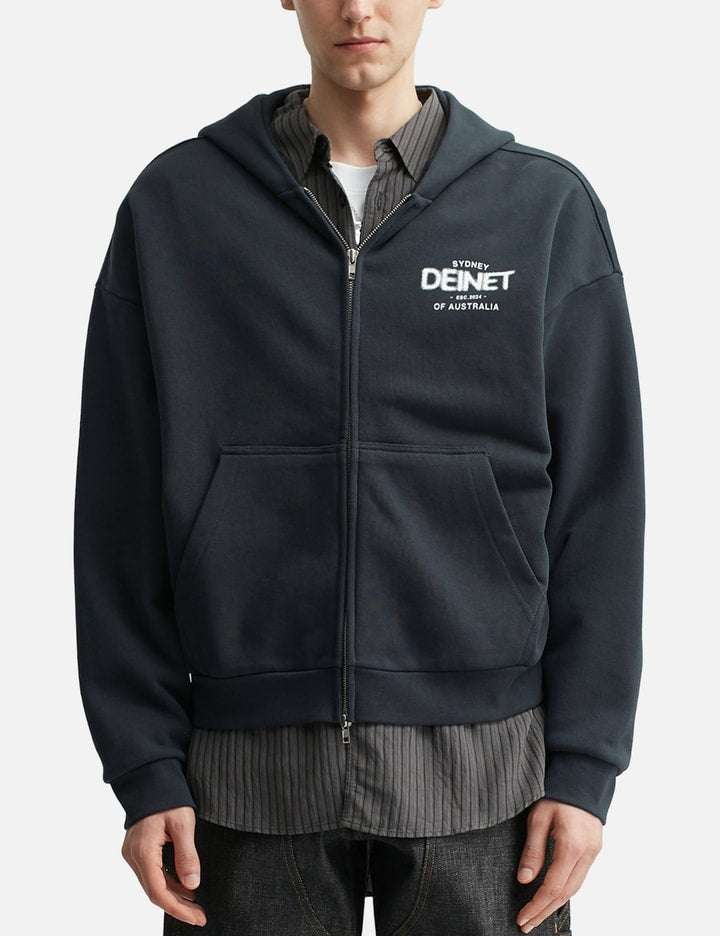 Lost In Sydney Zip-Up Hoodie Navy