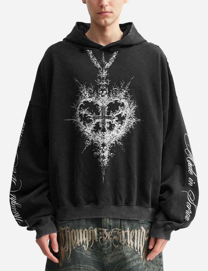 "Alis" Printed Necklace Hoodie