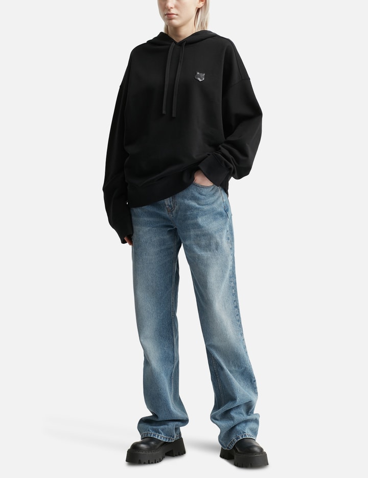 Bold Fox Head Patch Oversized Hoodie