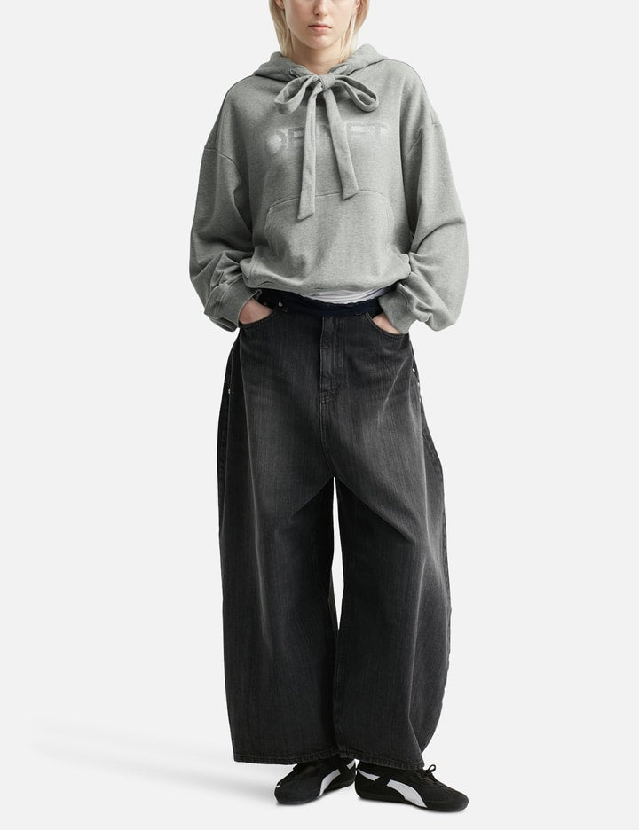 Ribbon String Point Hoodie