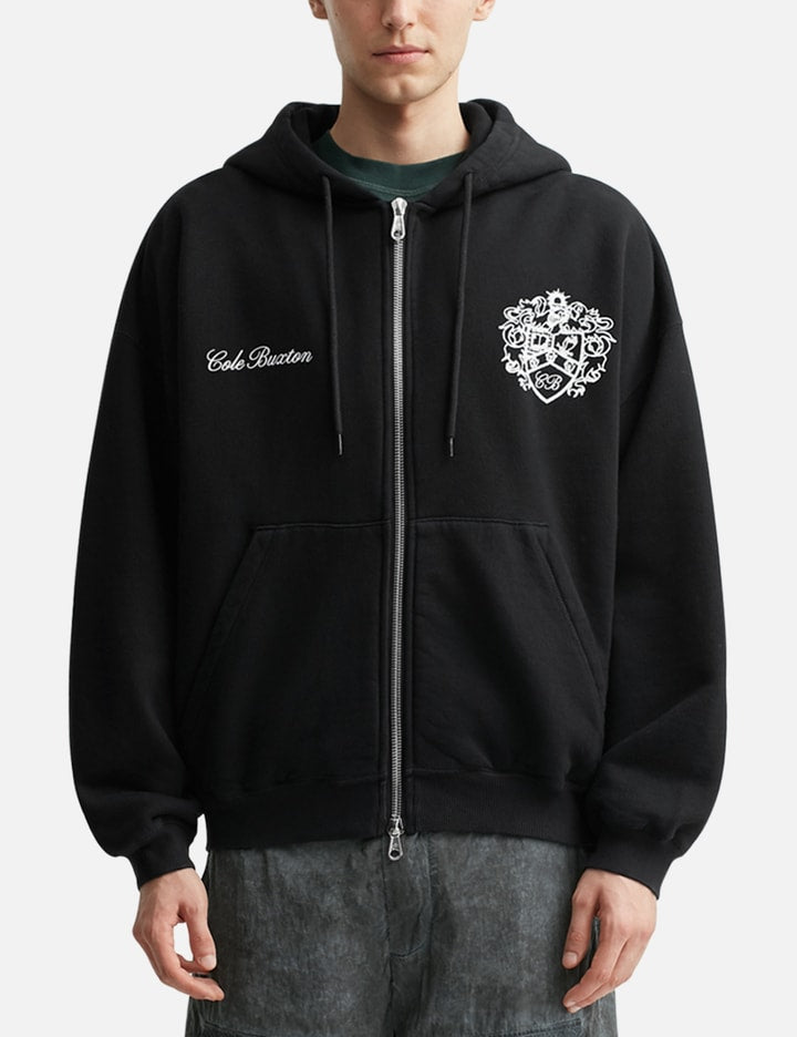 Collegiate Crest Zipped Hoodie