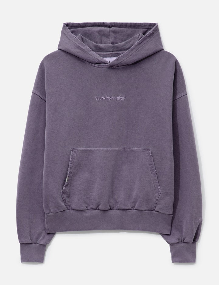 Pigment Dyed Purple Icon Hoodie