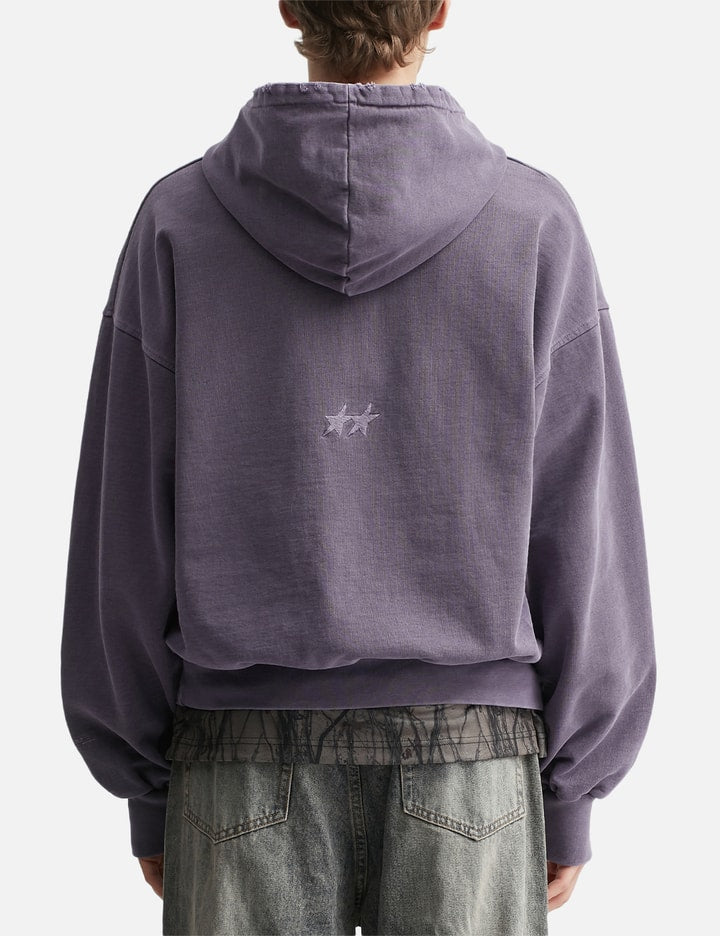 Pigment Dyed Purple Icon Hoodie