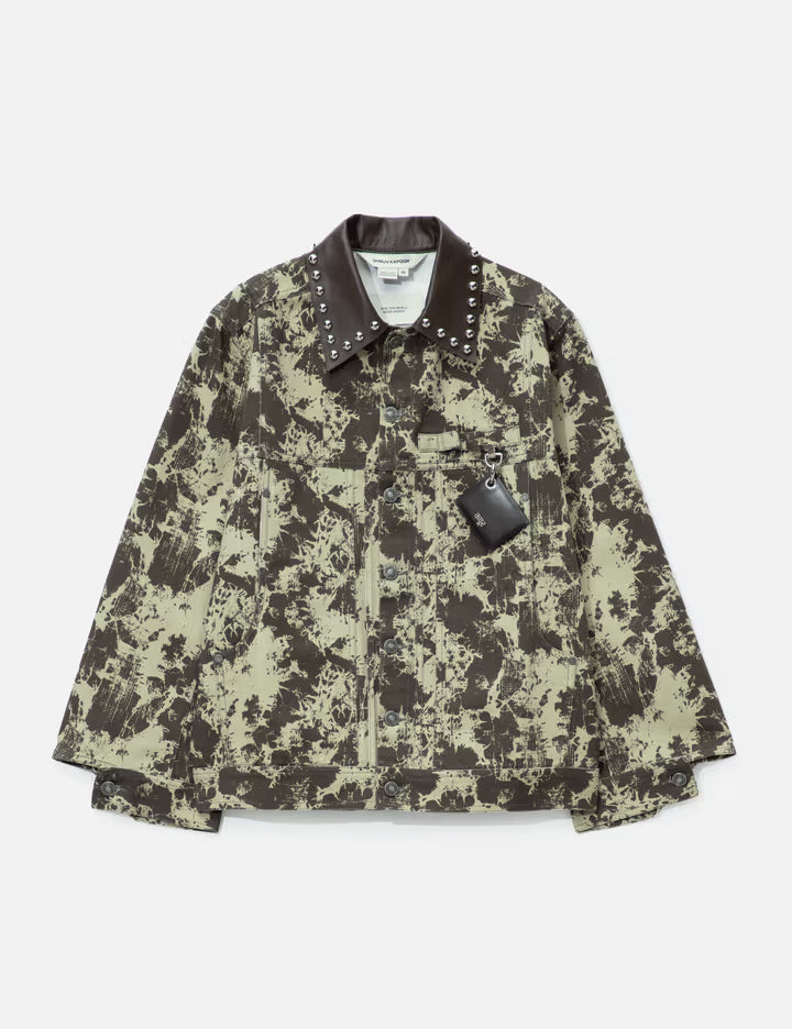 Distressed Effect Mix Media Jacket