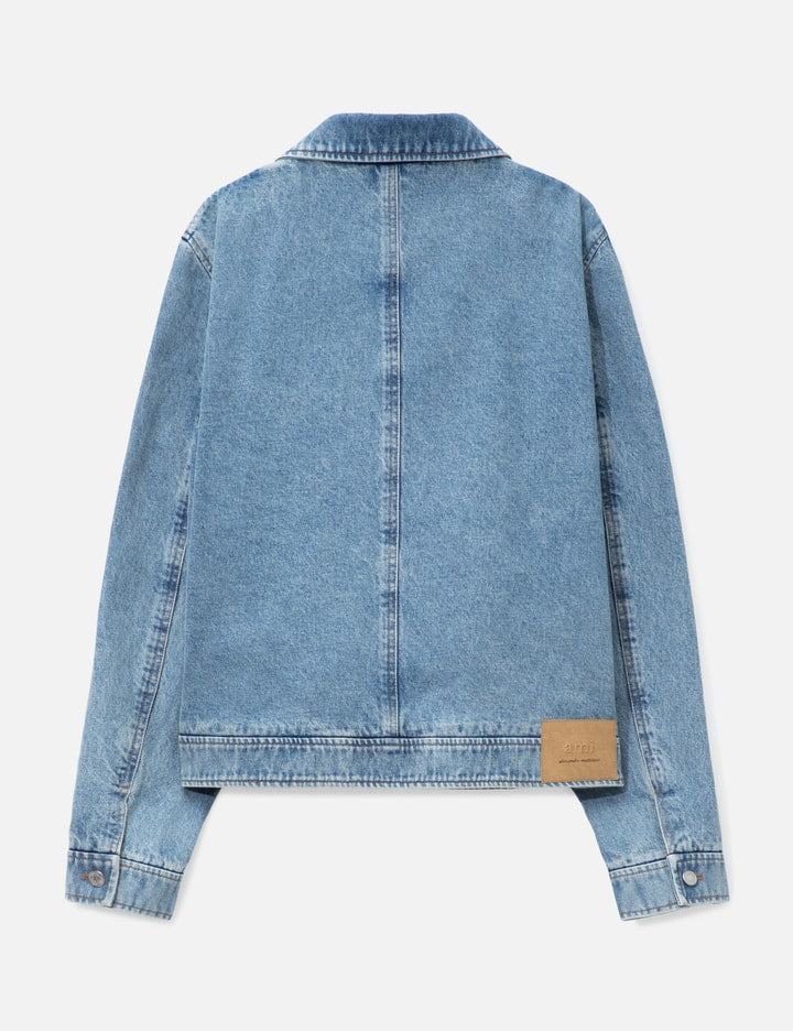 Contrasted Ami de Coeur Zipped Jacket