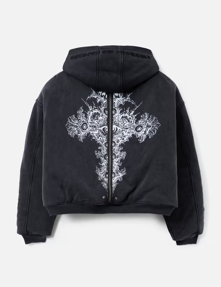 "Casey" Printed Reversible Bomber Jacket