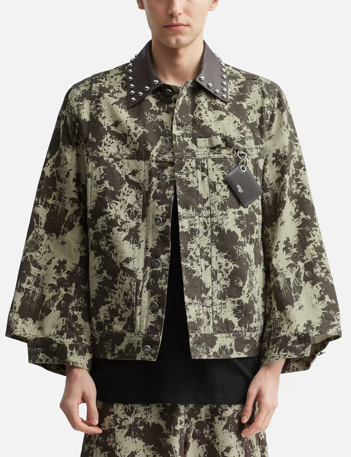 Distressed Effect Mix Media Jacket