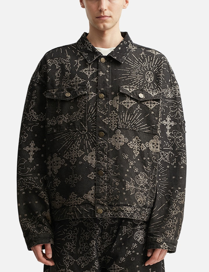 Jacquard Denim Jacket