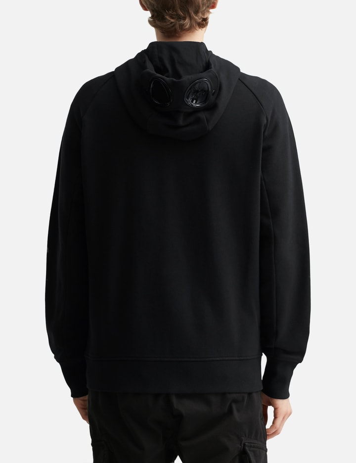 Diagonal Raised Fleece Goggle Hooded Sweatshirt