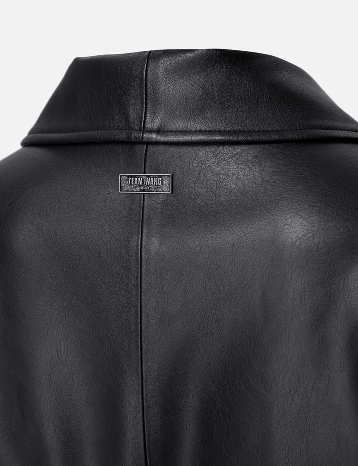 Choices Faux Leather Coat