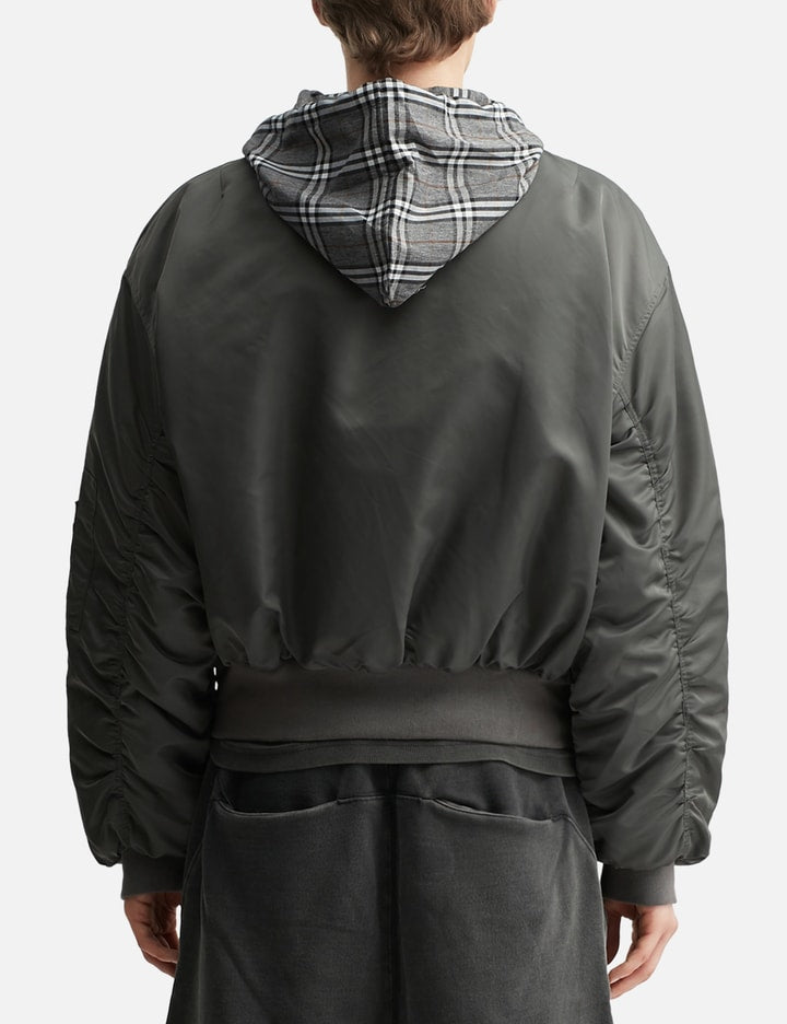 Bomber W Plaid Hood