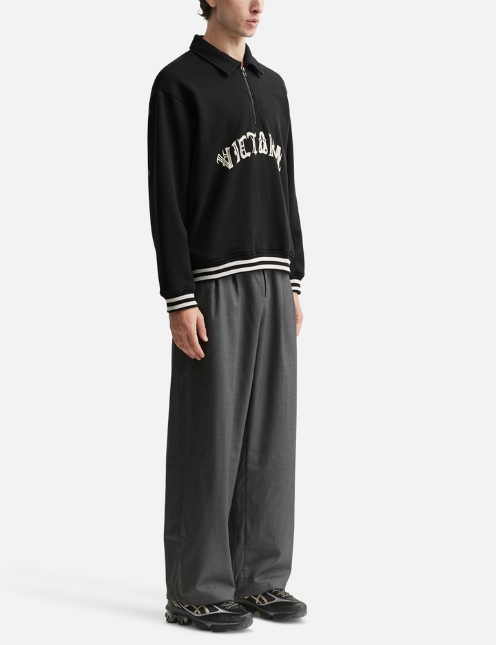 HANDDRAWN GOTHIC HALF ZIP SWEATSHIRT