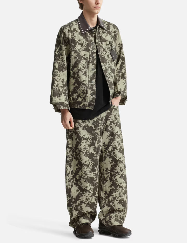 Distressed Effect Mix Media Jacket