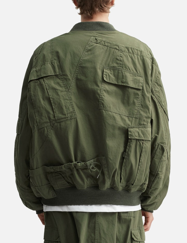 Junya Watanabe Man x Rebuild By Needles Cotton Nylon Oxford Reversible Bomber Jacket