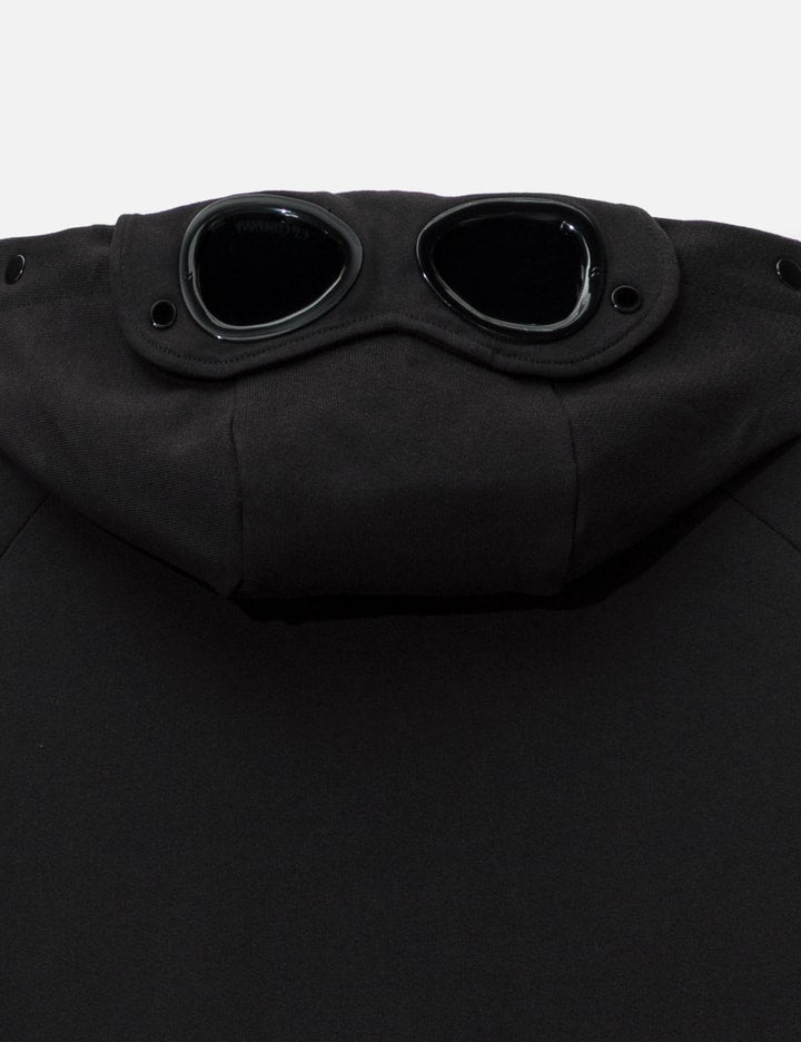 Diagonal Raised Fleece Goggle Hooded Sweatshirt