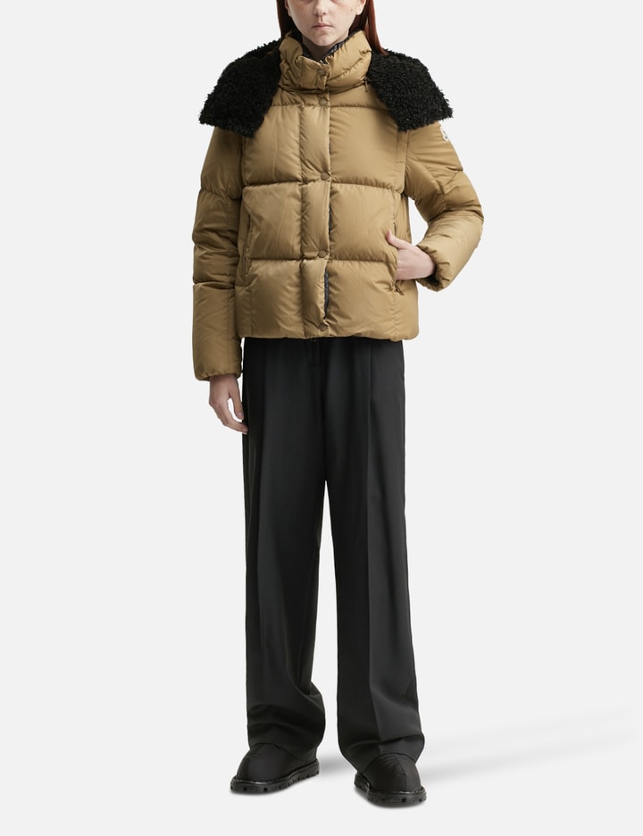 Castelnou Square-Quilted Hooded Short Down Jacket