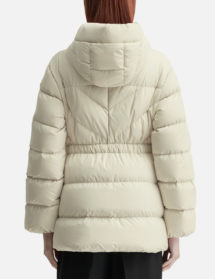 Brosse Diagonal-Quilted Hooded Short Down Jacket