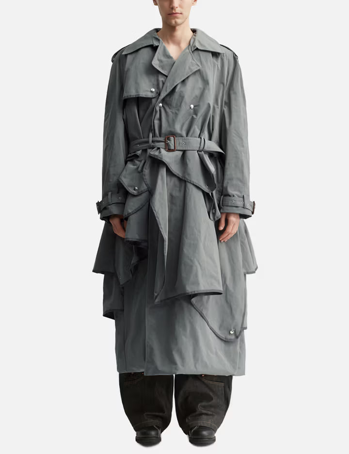 Draped Umbrella Trenchcoat