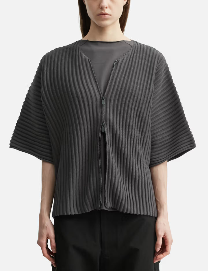 Ribbed Kimono Top