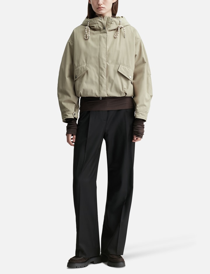 Eucalyptus Hooded Short Down Jacket