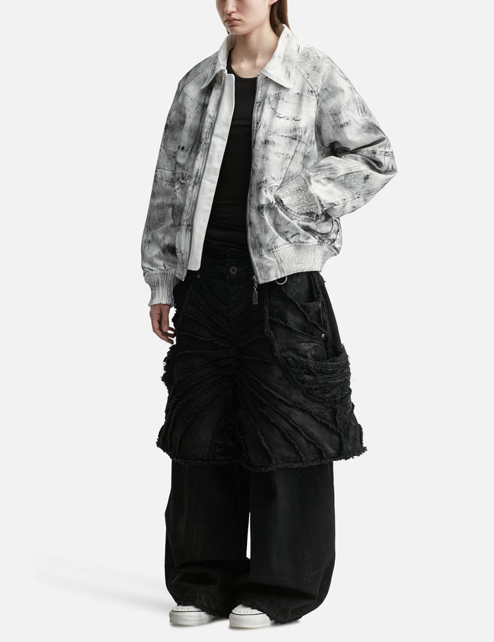 Bane Waxed Denim Varsity Jacket