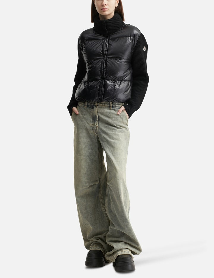 Padded Wool Cardigan