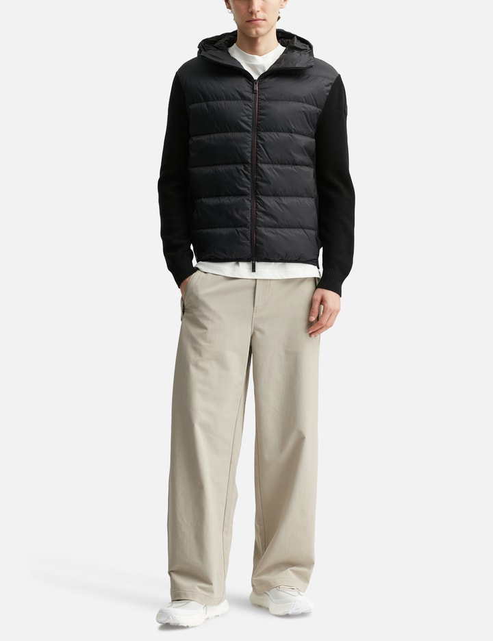 Padded Cotton Zip-Up Hoodie