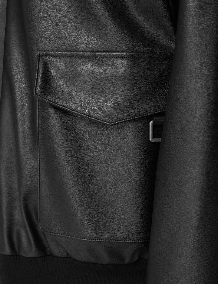 Choices Faux Leather Padded Jacket