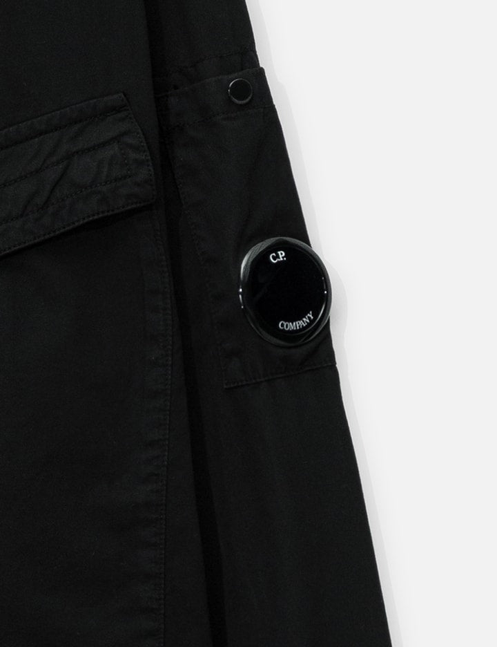 Organic Gabardine Lens Zipped Overshirt