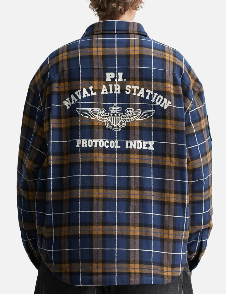 Fur Flannel Shirts Jacket