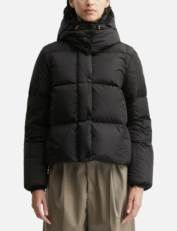 Castelnou Square-Quilted Hooded Short Down Jacket