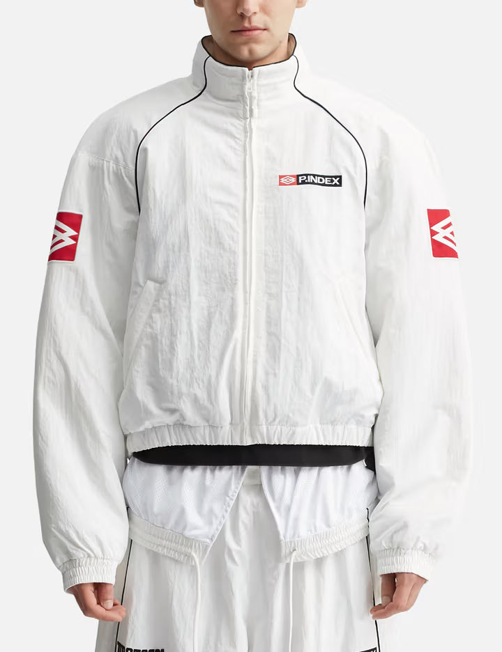 Exaggerated Shoulder Track Jacket