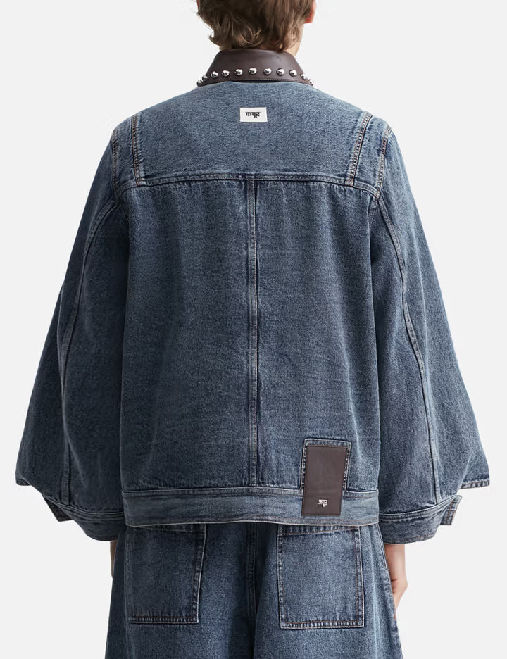 Mix Media Denim Jacket