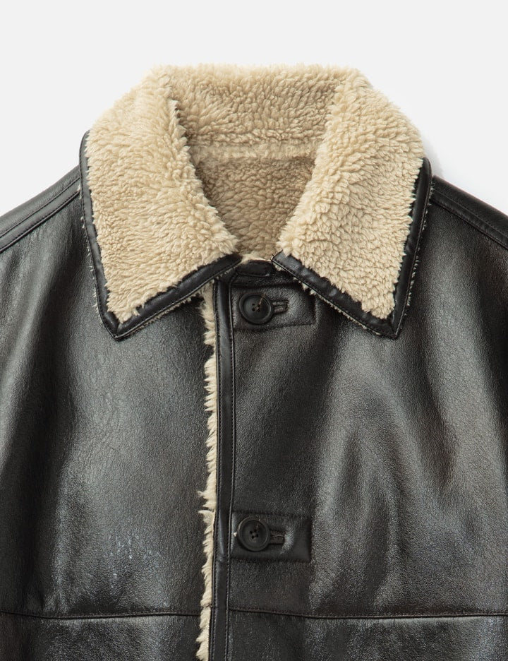 Reversible fake shearling Coat