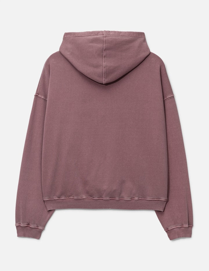 Curved Zip-Up Round Hem Hoodie