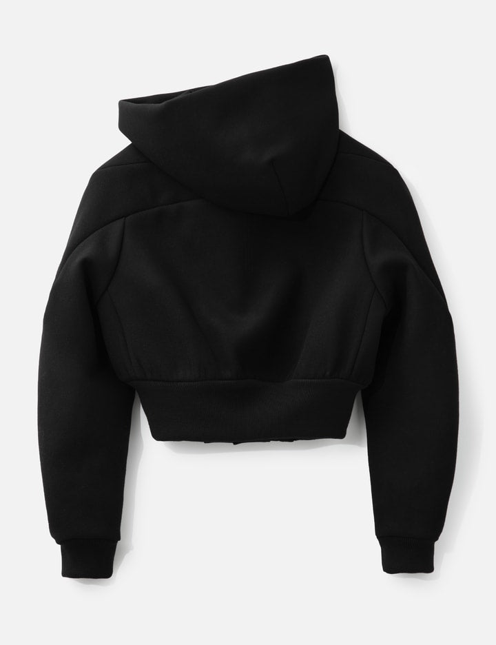 Cropped Hooded Flight jacket