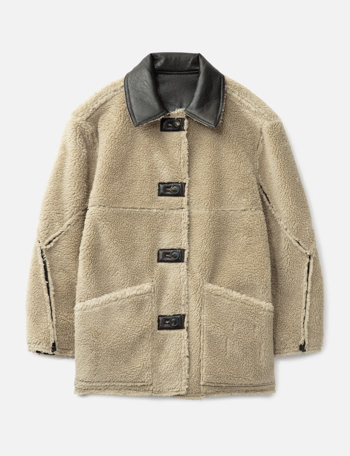 Reversible fake shearling Coat