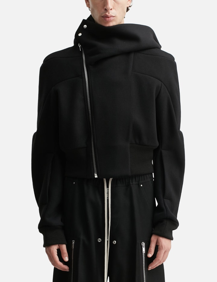 Cropped Hooded Flight jacket