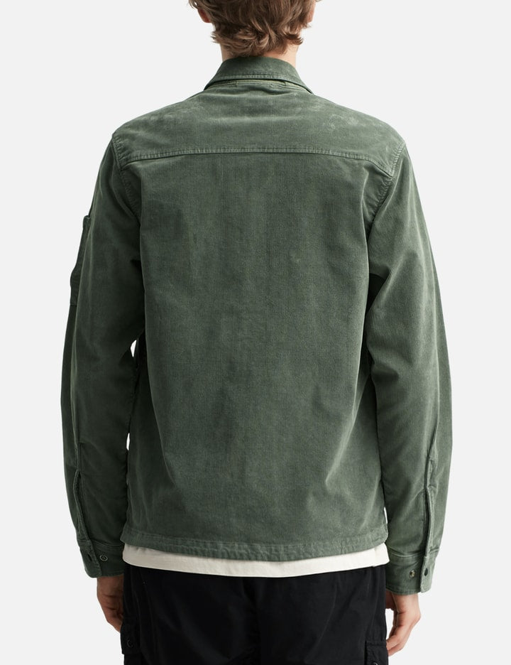 Corduroy Lens Zipped Overshirt