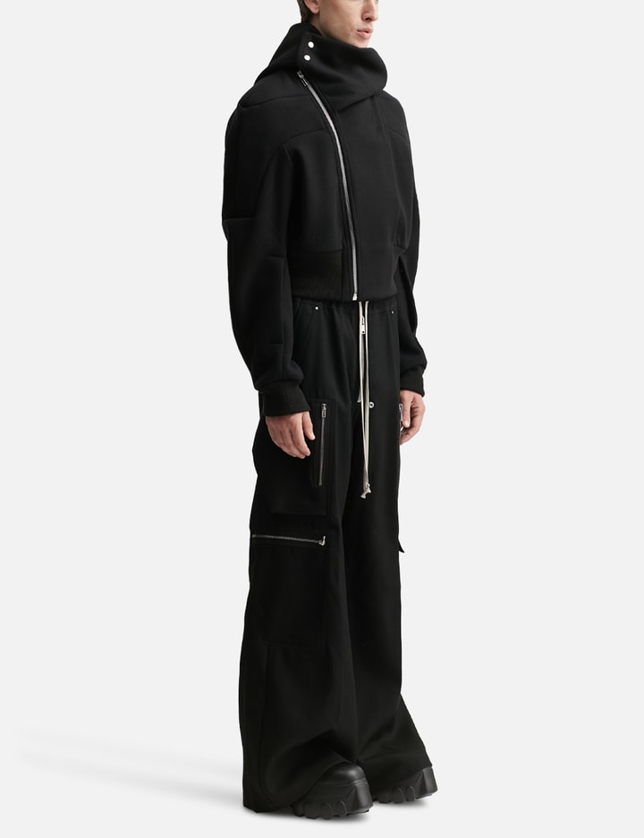 Cropped Hooded Flight jacket