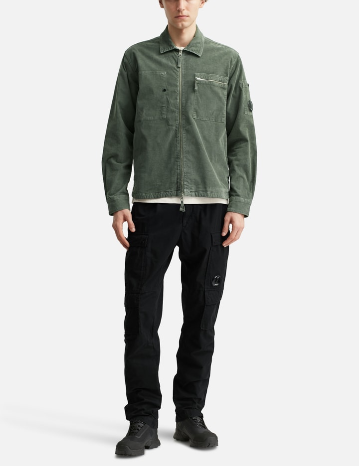 Corduroy Lens Zipped Overshirt
