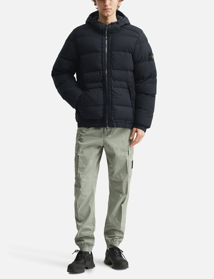 Seamless Tunnel Nylon Down-TC Hooded Jacket