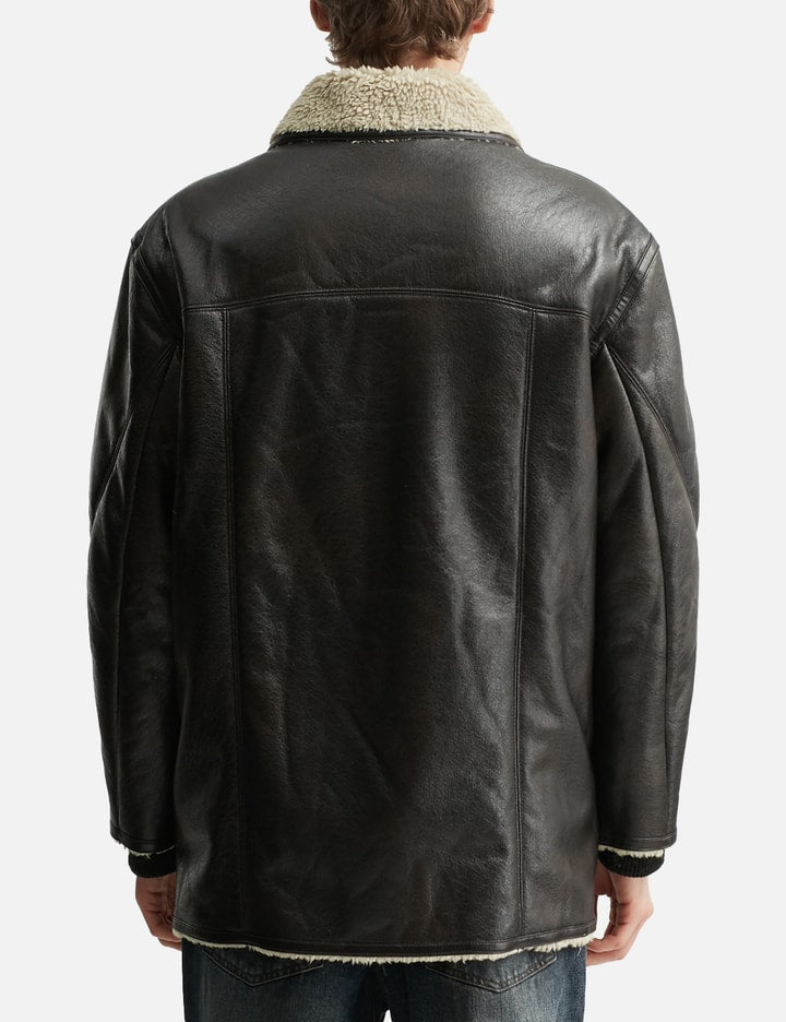 Reversible fake shearling Coat