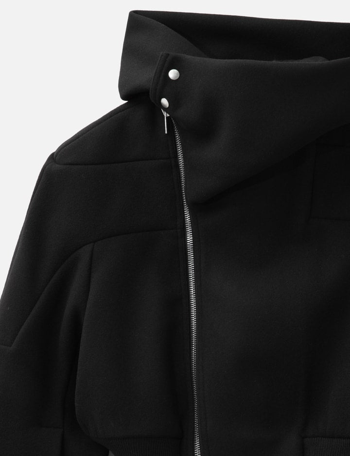 Cropped Hooded Flight jacket