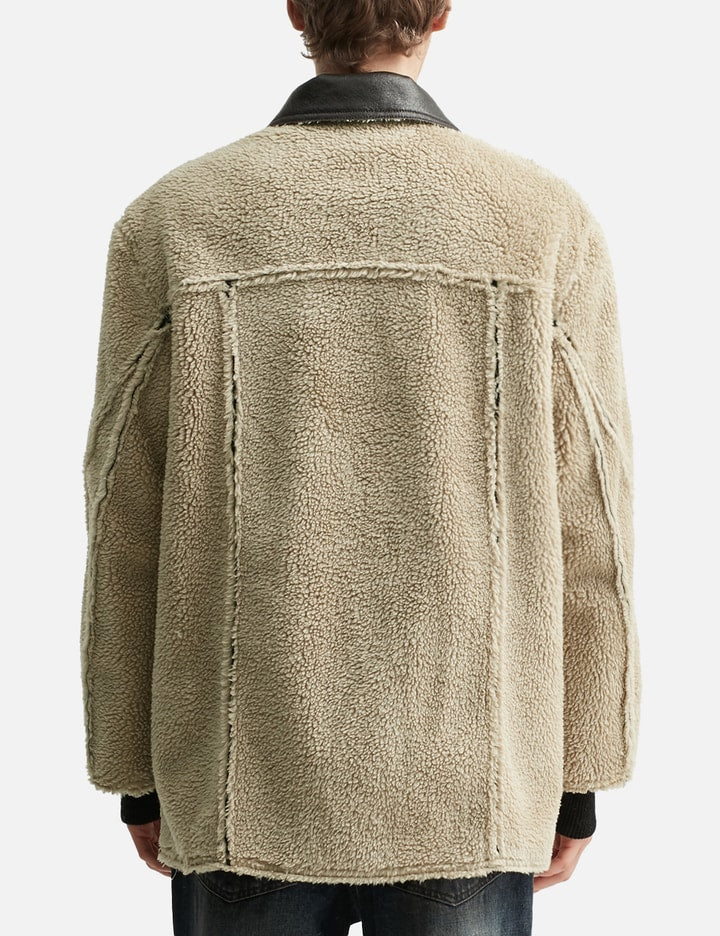 Reversible fake shearling Coat