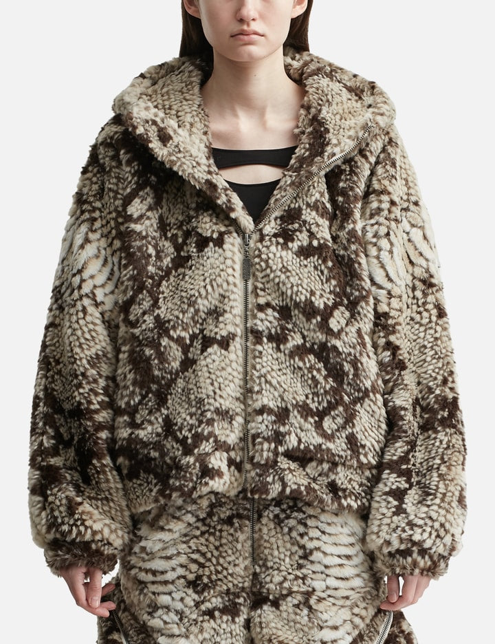 Snakes Jacket 2.0 Faux Fur Jacket with Hood