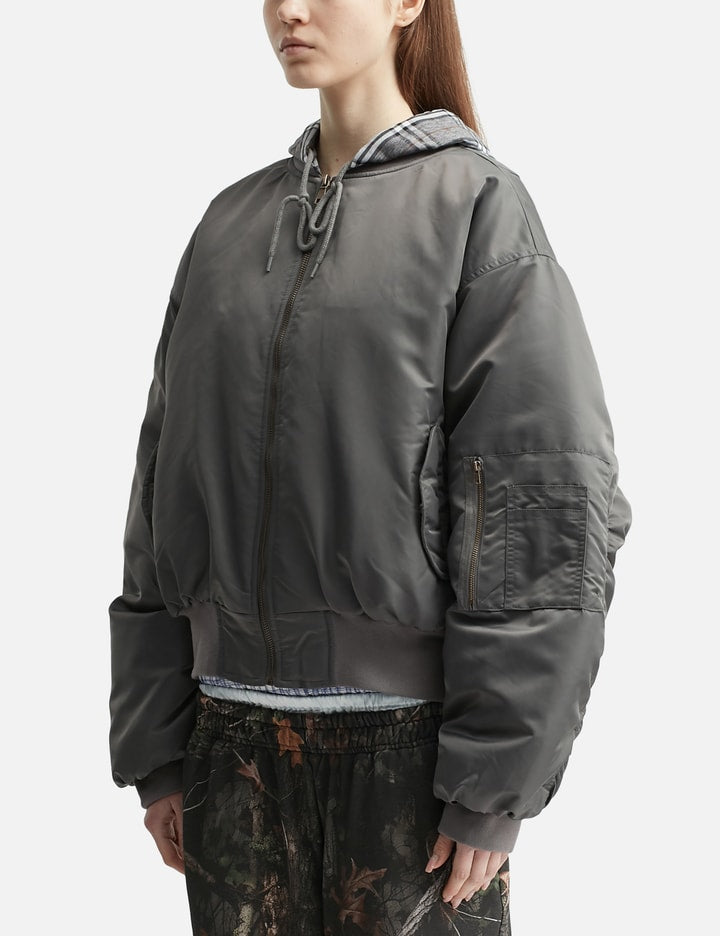 Bomber W Plaid Hood