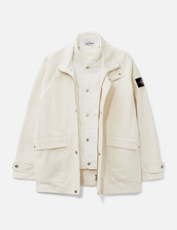 Natural Cotton Gabardine_stone Island Raw Beauty Short Parka