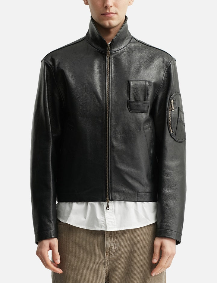 Goat Skin Pilot Leather Jumper