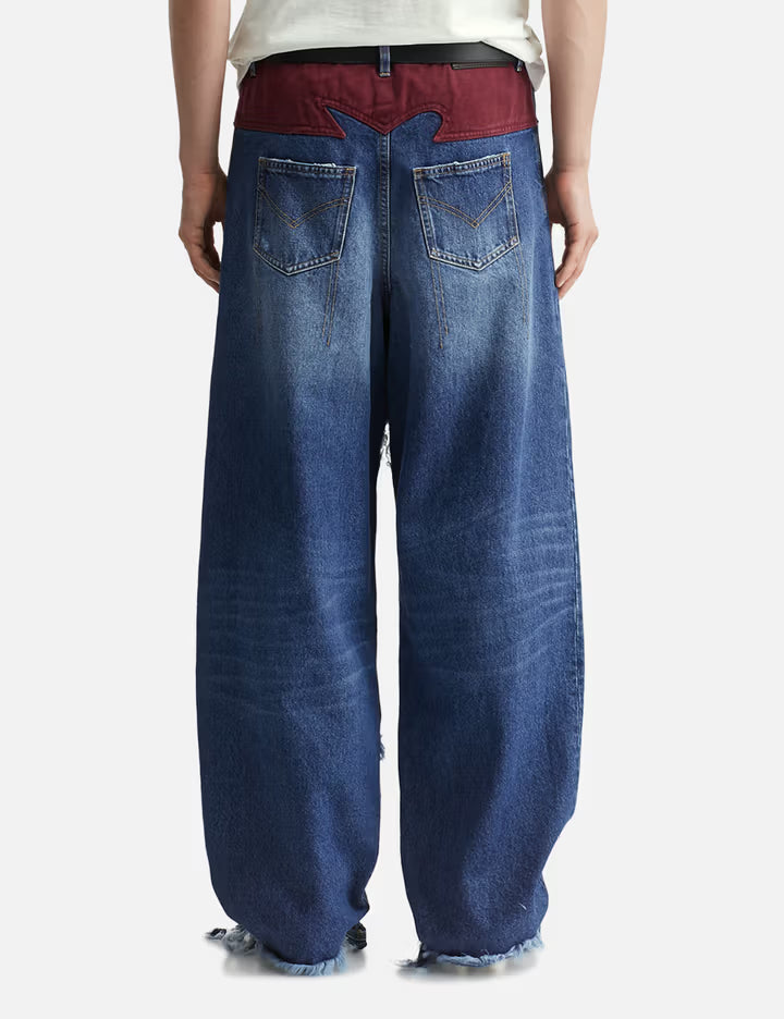 Heart Cut Out Jeans